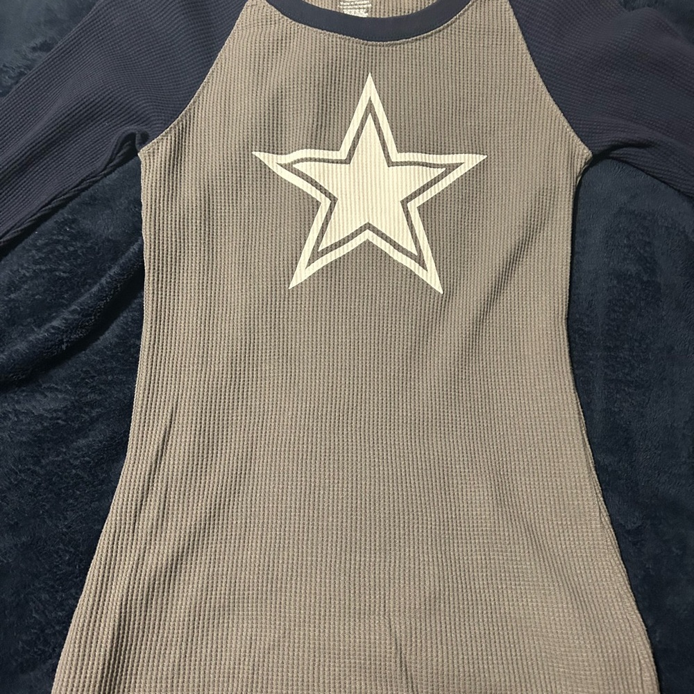 Dallas Cowboys Authentic Women’s Thermal Long Sleeve Shirt Medium